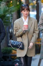 DAKOTA JOHNSON Out for Coffee in New York 11/14/2023