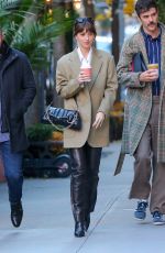 DAKOTA JOHNSON Out for Coffee in New York 11/14/2023