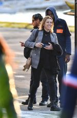 DEBORAH COMPAGNONI Arrives to New York Via Helicopter 11/05/2023