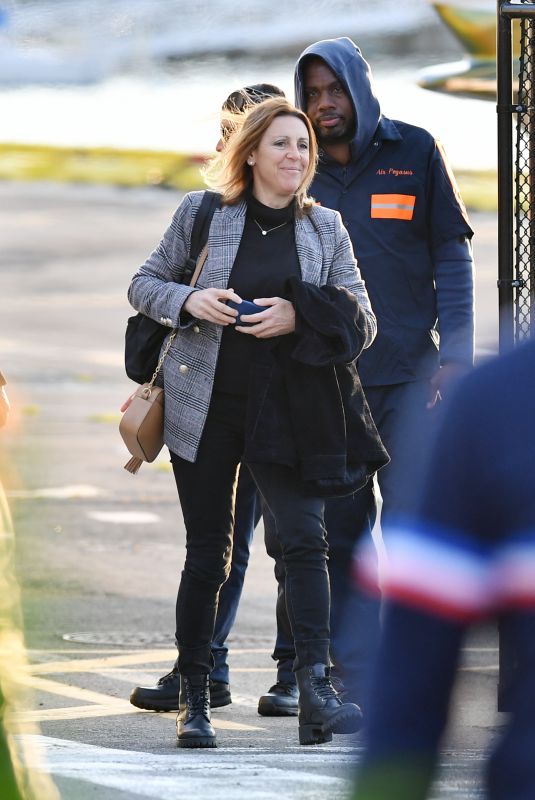 DEBORAH COMPAGNONI Arrives to New York Via Helicopter 11/05/2023