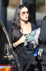 DEMI MOORE Leaves Morning Yoga Class in Studio City 11/25/2023