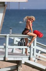 DIASY LEA at a Baywatch-Inspired Photoshoot in Malibu 11/17/2023
