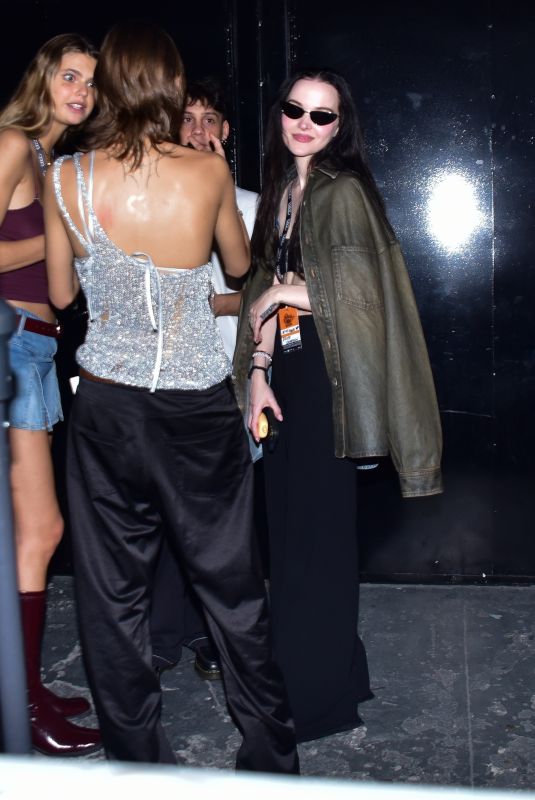 DOVE CAMERON Arrives at Maneskin