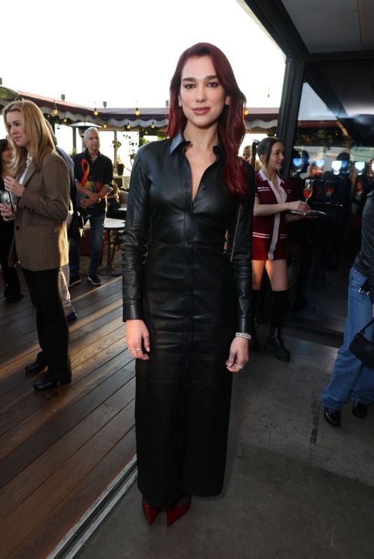 DUA LIPA at Cocktail Reception Celebrating Greta Gerwig as AFI Guest Artistic Director in West Hollywood 10/27/2023