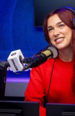 DUA LIPA at Siriusxm Studios in Los Angeles 11/13/2023
