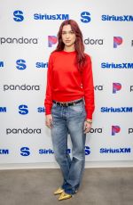 DUA LIPA at Siriusxm Studios in Los Angeles 11/13/2023