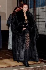 DUA LIPA Leaves Greenwich Hotel in New York 11/28/2023