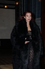 DUA LIPA Leaves Greenwich Hotel in New York 11/28/2023