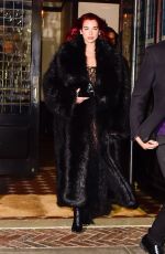 DUA LIPA Leaves Greenwich Hotel in New York 11/28/2023