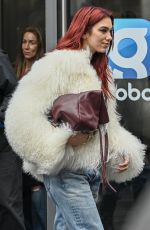 DUA LIPA Leaves Heart Breakfast Show at Global Studios in London 11/08/2023