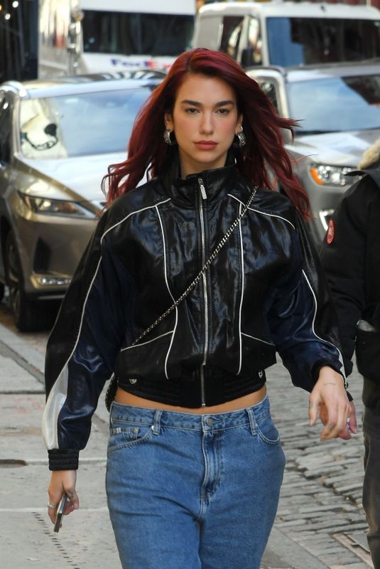 DUA LIPA Out and About in New York 11/29/2023