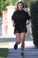ELIZABETH OLSEN Out Jogging in Los Angeles 11/27/2023