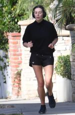 ELIZABETH OLSEN Out Jogging in Los Angeles 11/27/2023