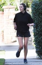 ELIZABETH OLSEN Out Jogging in Los Angeles 11/27/2023