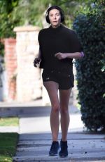 ELIZABETH OLSEN Out Jogging in Los Angeles 11/27/2023