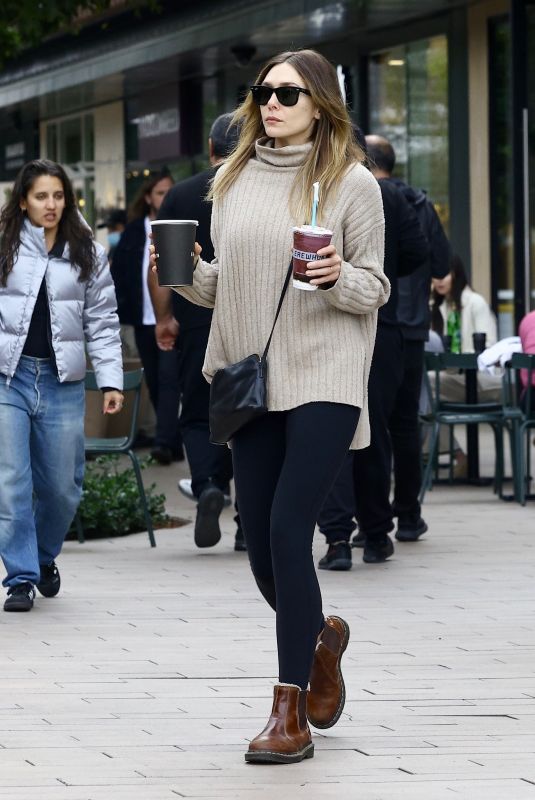 ELIZABETH OLSEN Out Shopping in Studio City 11/30/2023