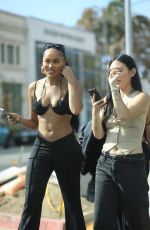 ELLA THOMAS for Pretty Little Thing Photoshoot in West Hollywood 11/07/2023