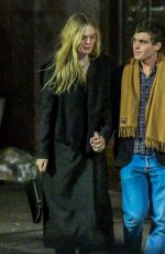 ELLE FANNING and Gus Wenner Night Out in New York 11/03/2023