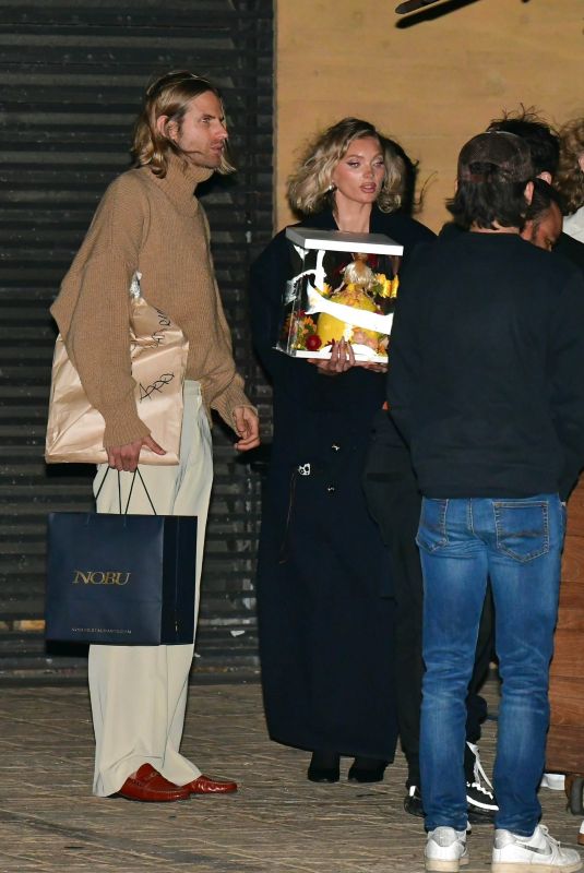 ELSA HOSK and Tom Daly Out for Elsa;s 35th Birthday Celebration at Nobu in Malibu 11/08/2023