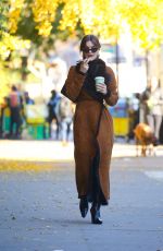 EMILY RATAJKOWSKI Out for Coffee with Her Dog in New York 11/15/2023