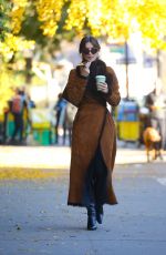 EMILY RATAJKOWSKI Out for Coffee with Her Dog in New York 11/15/2023