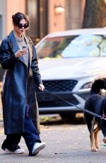 EMILY RATAJKOWSKI Out on Morning Dog Walk in New York 11/16/2023