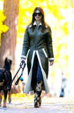 EMILY RATAJKOWSKI Out Walking Her Dog in New York 11/20/2023