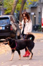 EMILY RATAJKOWSKI Walking Her Dog Out in New York 11/24/2023
