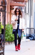 EMILY RATAJKOWSKI Walking Her Dog Out in New York 11/24/2023