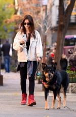 EMILY RATAJKOWSKI Walking Her Dog Out in New York 11/24/2023