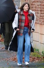 EMMA APPLETON on the Set of New Paramount Plus Series The Road Trip in Bristol 11/17/2023