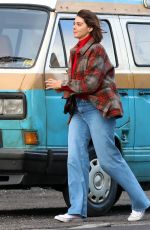 EMMA APPLETON on the Set of New Paramount Plus Series The Road Trip in Bristol 11/17/2023