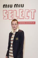 EMMA CORRIN at Miu Miu Select Event Featuring a Special Curated Selection of Miu Miu by Emma Corrin in London 11/23/2023