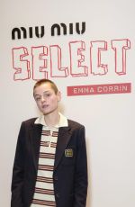 EMMA CORRIN at Miu Miu Select Event Featuring a Special Curated Selection of Miu Miu by Emma Corrin in London 11/23/2023