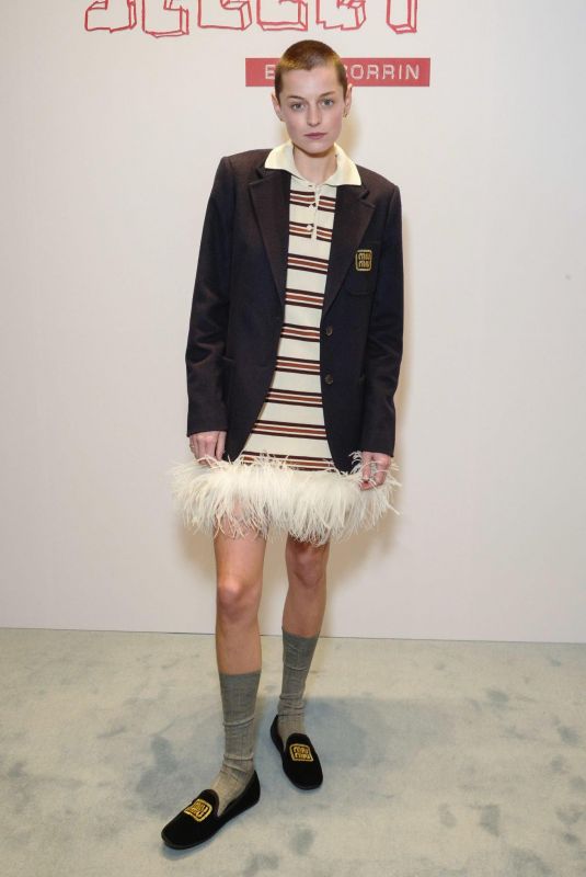 EMMA CORRIN at Miu Miu Select Event Featuring a Special Curated Selection of Miu Miu by Emma Corrin in London 11/23/2023