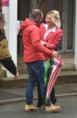 EMMA RIGBY Out Filming in Liverpool 11/08/2023