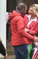 EMMA RIGBY Out Filming in Liverpool 11/08/2023