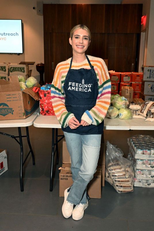 EMMA ROBERTS at Feeding America Event in New York 11/13/2023