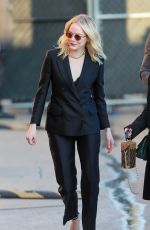 EMMA STONE Arrives at Jimmy Kimmel Live! in Hollywood 11/16/2023