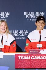 EUGENIE BOUCHARD at Billie Jean King Cup Finals in Seville 11/05/2023