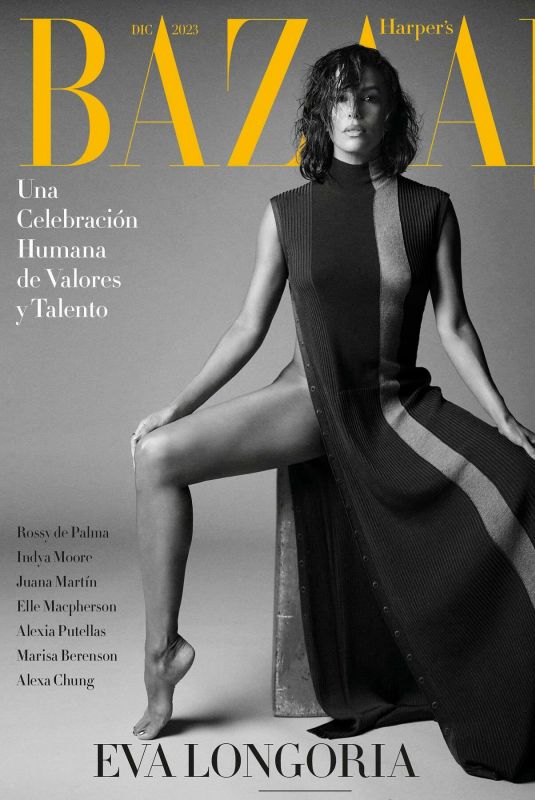 EVA LONGORI on the Cover of Harper’s Bazaar, Spain December 2023
