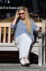 GIA SKOVA Out at Country Mart in Brentwood 11/25/2023