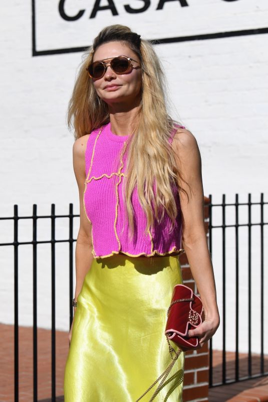 GIA SKOVA Out for Coffee at Caffe Luxxe on Montana Ave in Santa Monica 11/10/2023