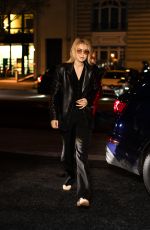 GIGI HADID Arrives at Royal Monceau in Paris 11/17/2023