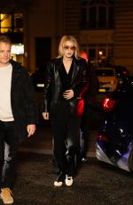 GIGI HADID Arrives at Royal Monceau in Paris 11/17/2023