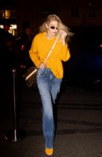 GIGI HADID Leaves Her Hotel in Paris 11/24/2023