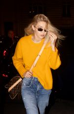 GIGI HADID Leaves Her Hotel in Paris 11/24/2023