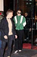 GIGI HADID Leaves Her Hotel in Paris 11/27/2023