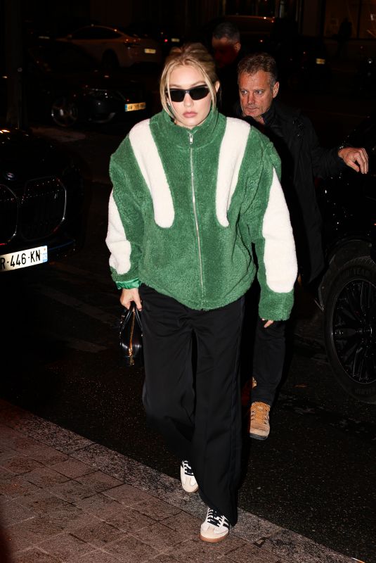 GIGI HADID Leaves Her Hotel in Paris 11/27/2023