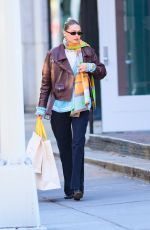 GIGI HADID Leaves Her Store in New York 11/02/2023